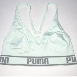 Puma Light Aqua Blue Wireless Sports Bra